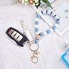 Silicone Round Beaded Keychain Wristlet KEYC-SW00006-04-4