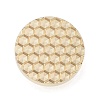 Texture Theme Roung Brass Stamp Head AJEW-M036-06A-G-2