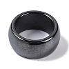 Magnetic Synthetic Hematite Finger Ring RJEW-A047-02B-2