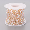 Handmade ABS Plastic Imitation Pearl Beads Beaded Chains CHC-S012-050-2