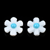 Natural Freshwater Shell Enamel Beads SHEL-N003-27A-2