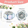 8Pcs 8 Colors Acrylic Rhinestone Rondelle Beads CLAY-YW0002-72-3