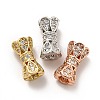 Rack Plating Brass Micro Pave Cubic Zirconia Beads KK-C010-47-1