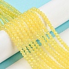 Baking Painted Transparent Glass Beads Strands DGLA-A034-J3mm-B07-2