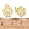 Rack Plating Brass Micro Pave Cubic Zirconia Pendants KK-K293-38G-3