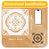 4Pcs 4 Styles PET Hollow Out Drawing Painting Stencils DIY-WH0669-006-2