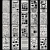 Plastic Reusable Drawing Painting Stencils Templates DIY-WH0047-M-2