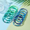 12Pcs 12 Color Polymer Clay Heishi Surfer Stretch Bracelets Set with Plastic Beaded BJEW-JB09547-5