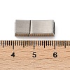 304 Stainless Steel Snap Lock Clasps STAS-U055-02A-P-3