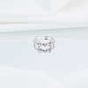 1Pc Bowknot Alloy & Resin Cuff Rings for Women RJEW-LP0010-07-3