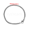 Tarnish Resistant 304 Stainless Steel Wheat Chain Bracelets BJEW-M187-12-G-1