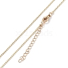 Alloy Rhinestone Pendant Necklaces NJEW-H306-A08-G-5