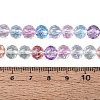Crackle Transparent Glass Beads Strands GLAA-N063-8mm-M-4