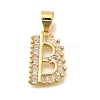 Rack Plating Brass Micro Pave Cubic Zirconia Pendants KK-L226-100G-B-1