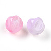 Transparent UV Plating Acrylic Beads OACR-I015-45-2