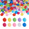 Yilisi 500Pcs 10 Colors Transparent Frosted Acrylic Pendants MACR-YS0001-03-13