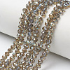 Electroplate Glass Beads Strands EGLA-A034-T6mm-J16-4