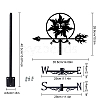 Orangutan Iron Wind Direction Indicator AJEW-WH0265-018-2