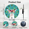 MDF Printed Wall Clock HJEW-WH0058-006-2