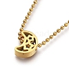 304 Stainless Steel Pendant Necklaces NJEW-JN03119-01-3