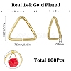 SUNNYCLUE Brass Triangle Linking Ring FIND-SC0006-42-2