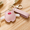 DIY Imitation Leather Flying Pig Pendant Keychain Sewing Kits DIY-WH0530-96-5