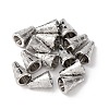 Tibetan Style Cone Alloy Bead Caps TIBE-Q044-13P-RS-2