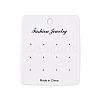 Rectangle Paper Earring Display Cards CDIS-T004-02-3