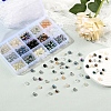 345Pcs 15 Color Electroplate Glass Beads Strands EGLA-Q026-03-5