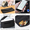 Carbon Fiber Key Car Wallets Car Bag Key Purse Pouch AJEW-WH0029-37-4