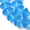 Frosted & Baking Paint Transparent Glass Beads Strands GL-CBA2ED2-03E-3