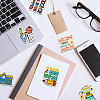 School Theme Waterproof Self Adhesive Paper Stickers DIY-F108-06-7