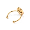 Stainless Steel Open Cuff Ring Findings FIND-WH0147-11A-G-2