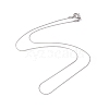 304 Stainless Steel Serpentine Chain Necklace for Men Women NJEW-G076-01B-P-2