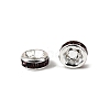 Brass Grade A Rhinestone Spacer Beads RSB036NF-16-2
