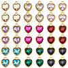 Olycraft 36Pcs 9 Colors Glass Charms GLAA-OC0001-30-1