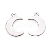 304 Stainless Steel Pendants STAS-PJ0001-08-1