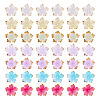 120Pcs 8 Colors Acrylic Bead Caps MACR-TA0002-59-2