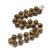 Natural Tiger Eye Beaded Necklaces NJEW-S404-12-1