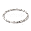 304 Stainless Steel Textured Ring Hinged Bangles for Women BJEW-I315-17P-2