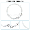 ANATTASOUL 2Pcs 2 Colors ABS Plastic Pearl Beaded Necklaces Set for Women NJEW-AN0001-21-3