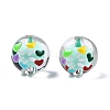 Transparent Acrylic Enamel Beads TACR-G040-01O-2