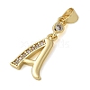 Brass Micro Pave Cubic Zirconia Pendants KK-M319-02G-A-2