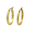 PVD Vacuum Plating 201 Stainless Steel Round Spot Hoop Earrings for Women EJEW-F345-20G-1