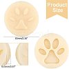 Dog Paw Shape Key Ring Hanging Plastic Mold DIY-WH0183-46-2