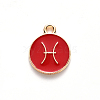 Alloy Enamel Pendants ENAM-S124-01B-07H-2