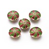 Alloy Enamel Beads ENAM-J645-02KCG-1