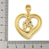 Brass Micro Pave Cubic Zirconia Pendants KK-N254-120B-G-3