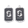 Alloy Twelve Constellations Series Big Pendants PALLOY-O107-01P-12-1