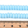 Opaque Spray Painted Glass Beads GLAA-ZX008-6mm-18J-4